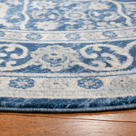 Safavieh Brentwood 5'-0" x 5'-0" Rug in Navy / Light Grey