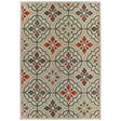 Oriental Weavers Sphinx Latitude 709Y Grey / Orange Rugs - main flat