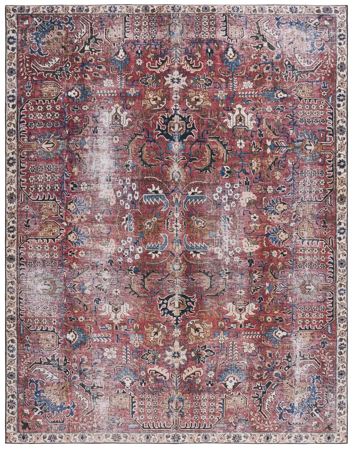 Safavieh Tucson 10'-0" x 14'-0" Rug in Red / Beige