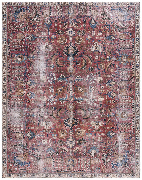 Safavieh Tucson 10'-0" x 14'-0" Rug in Red / Beige