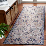 Safavieh Tucson 2'-6" x 8'-0" Rug in Light Blue / Navy