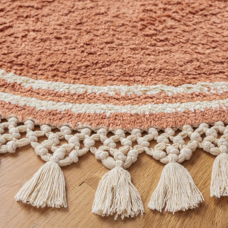 Safavieh Easy Care 3'-0" x 3'-0" Rug in Rust / Ivory