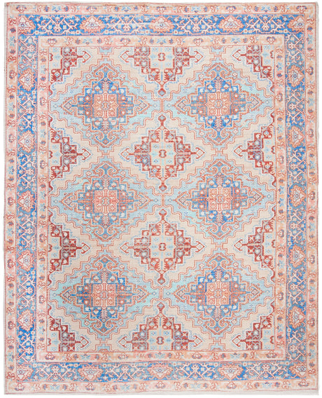 Safavieh Saffron 8'-0" x 10'-0" Rug in Blue / Rust