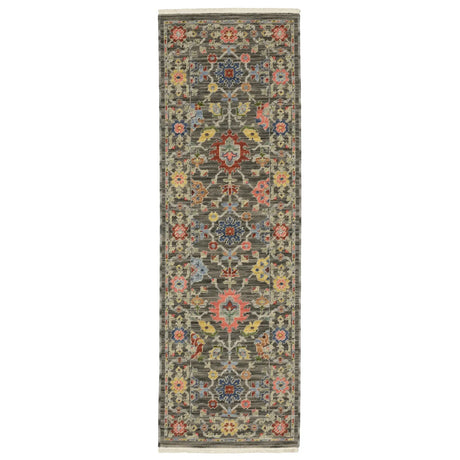 Oriental Weavers Lucca 093K1 Grey/ Multi Rug - runner