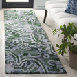 Safavieh Marquee 2'-3" x 8'-0" Rug in Green / Beige