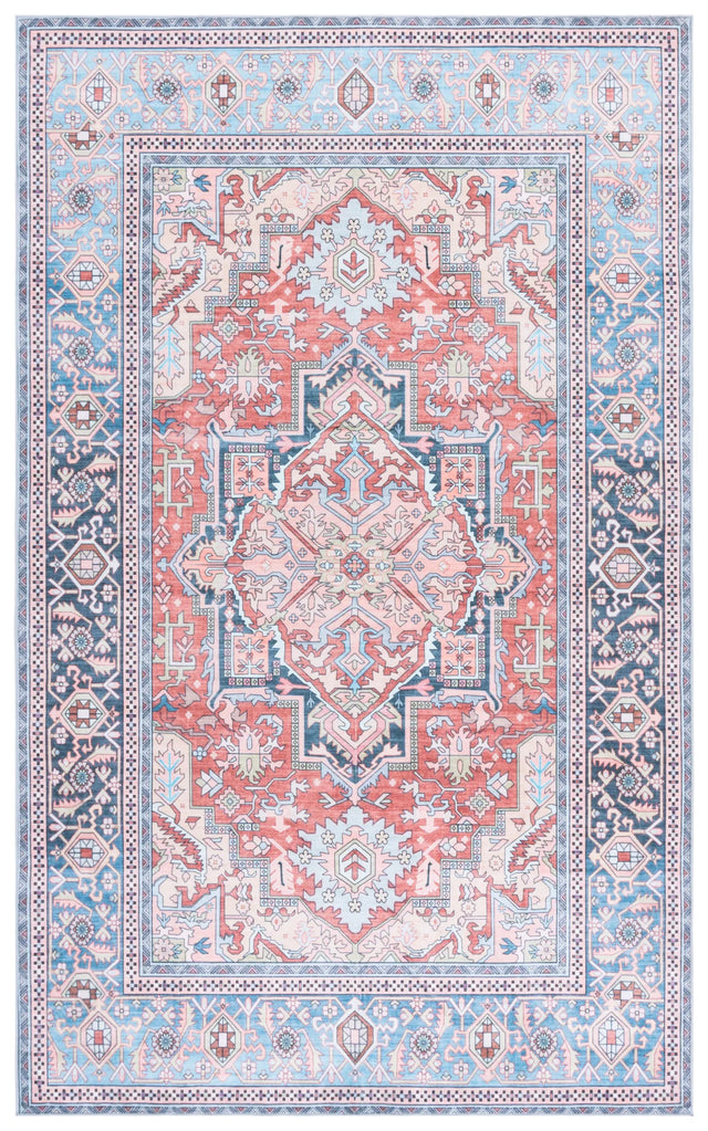 Safavieh Arizona 4'-0" x 6'-0" Rug in Rust / Blue