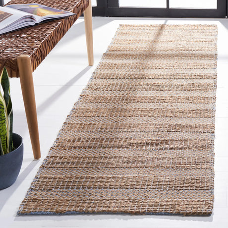 Safavieh Natural Fiber 2'-3" x 8'-0" Rug in Light Blue / Natural