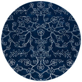 Safavieh Fifth Avenue 7'-0" x 7'-0" Rug in Navy / Ivory