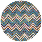 Safavieh Nantucket 4'-0" x 4'-0" Rug in Beige / Blue