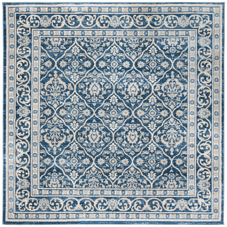 Safavieh Brentwood 6'-7" x 6'-7" Rug in Navy / Light Grey