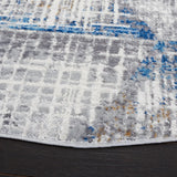Safavieh Shivan 100 6'-7" x 6'-7" Rug in Ivory / Blue