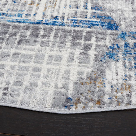 Safavieh Shivan 100 6'-7" x 6'-7" Rug in Ivory / Blue