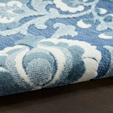Nourison Aloha ALH17 Machine Made Blue Rug