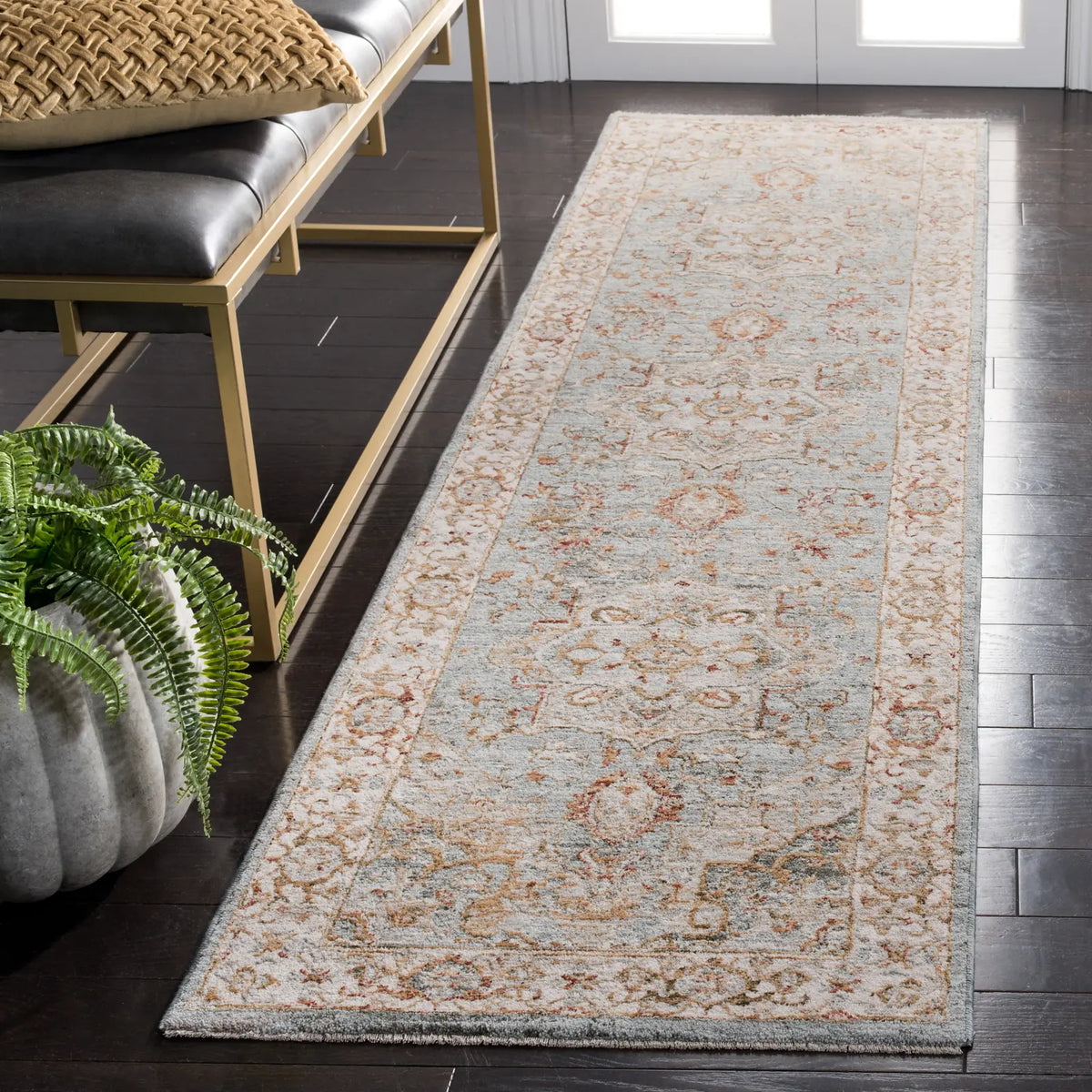 Safavieh Hamilton 2'-2" x 8'-0" Rug in Blue / Grey