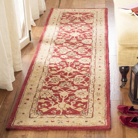 Safavieh Anatolia 2'-3" x 10'-0" Rug in Red / Ivory