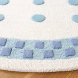 Safavieh Safavieh Kids 5'-0" x 5'-0" Rug in Ivory / Blue