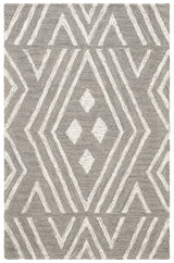 Safavieh Micro-Loop 2'-6" x 4'-0" Rug in Grey / Ivory