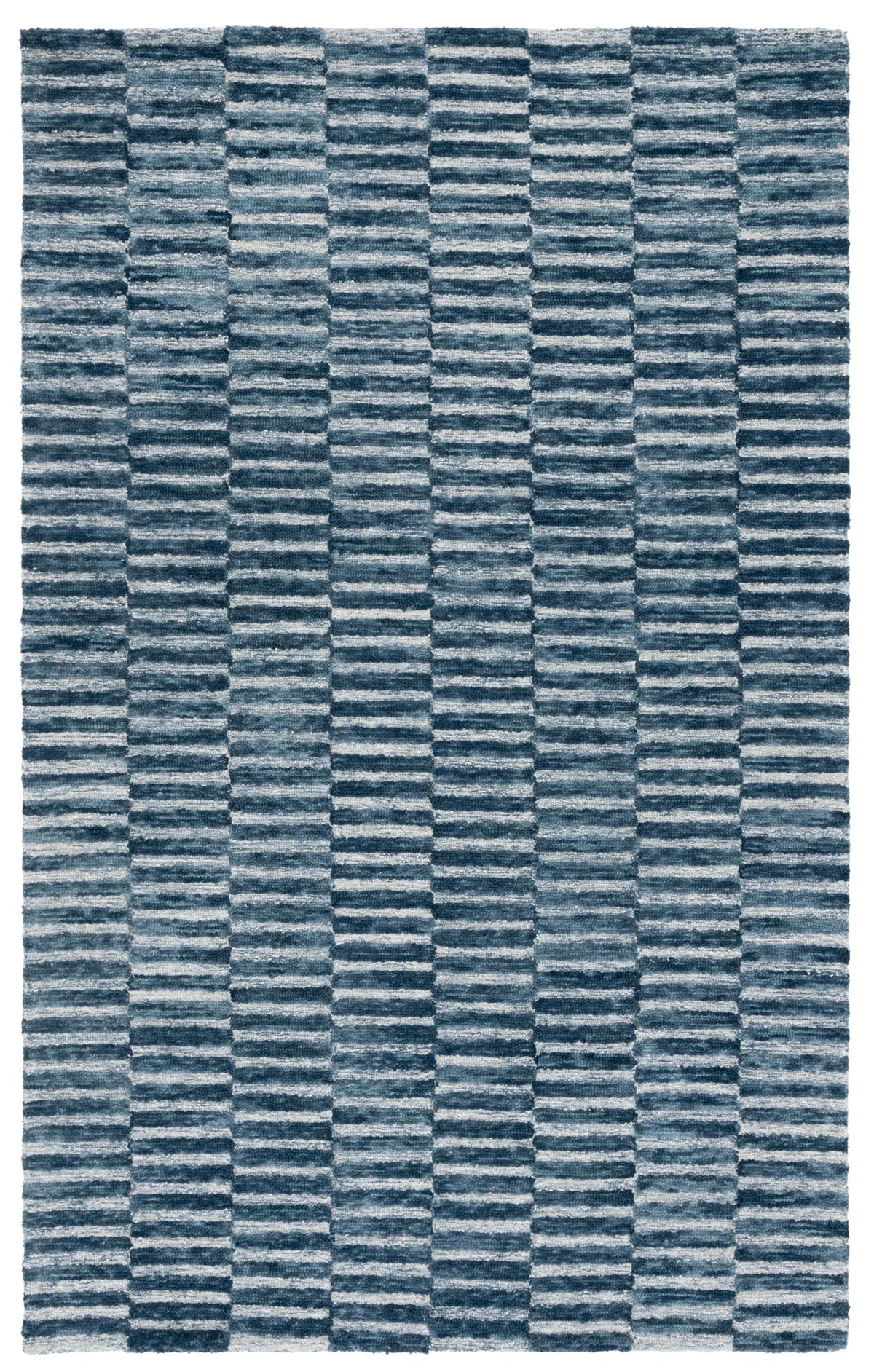 Safavieh Ebony 4'-0" x 6'-0" Rug in Navy / Light Blue