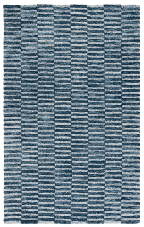 Safavieh Ebony 4'-0" x 6'-0" Rug in Navy / Light Blue