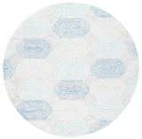 Safavieh Abstract 6'-0" x 6'-0" Rug in Ivory / Blue