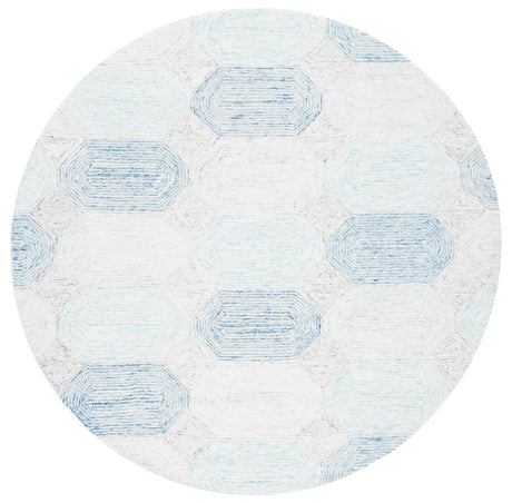 Safavieh Abstract 6'-0" x 6'-0" Rug in Ivory / Blue