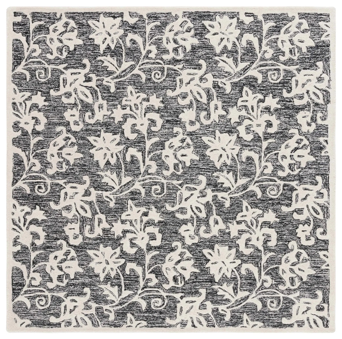 Safavieh Metro 6'-0" x 6'-0" Rug in Black / Ivory