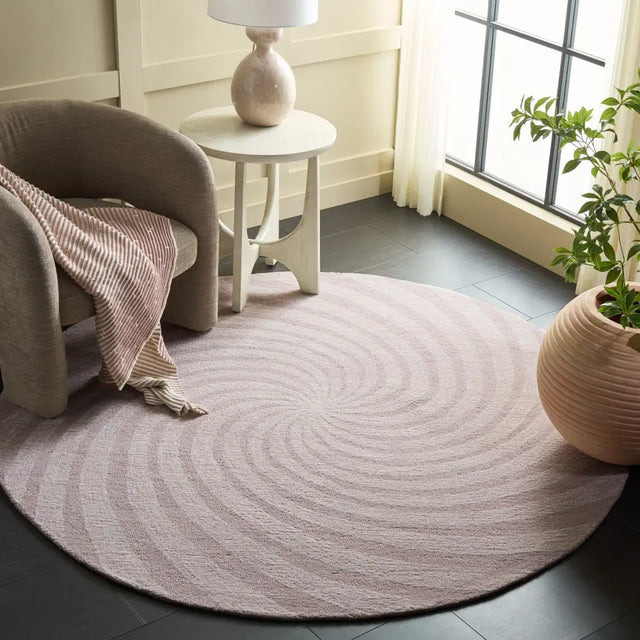 Safavieh Novelty 6'-0" x 6'-0" Rug in Light Lavender / Ivory