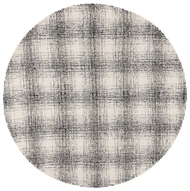 Safavieh Ebony 6'-0" x 6'-0" Rug in Ivory / Black