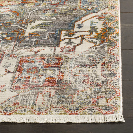 Safavieh Vintage Persian 4'-0" x 6'-0" Rug in Charcoal / Olive