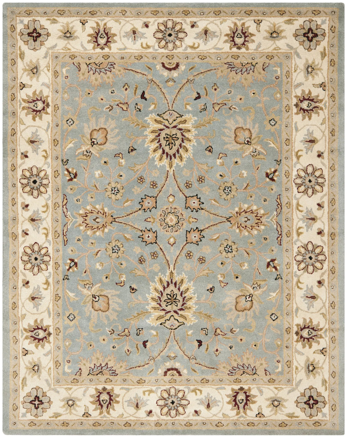 Safavieh Antiquity 9'-6" x 13'-6" Rug in Light Blue / Ivory
