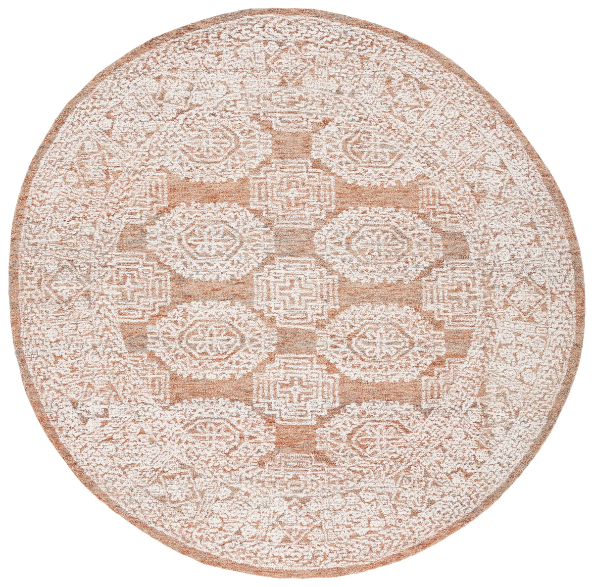 Safavieh Metro 6'-0" x 6'-0" Rug in Natural / Rust