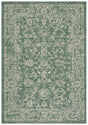 Safavieh Courtyard 4'-0" x 5'-7" Rug in Dark Green / Beige