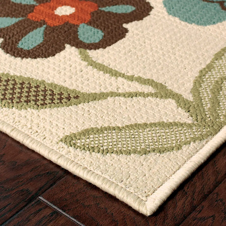 Oriental Weavers Sphinx Montego 2267y Ivory / Brown Rugs - corner detail