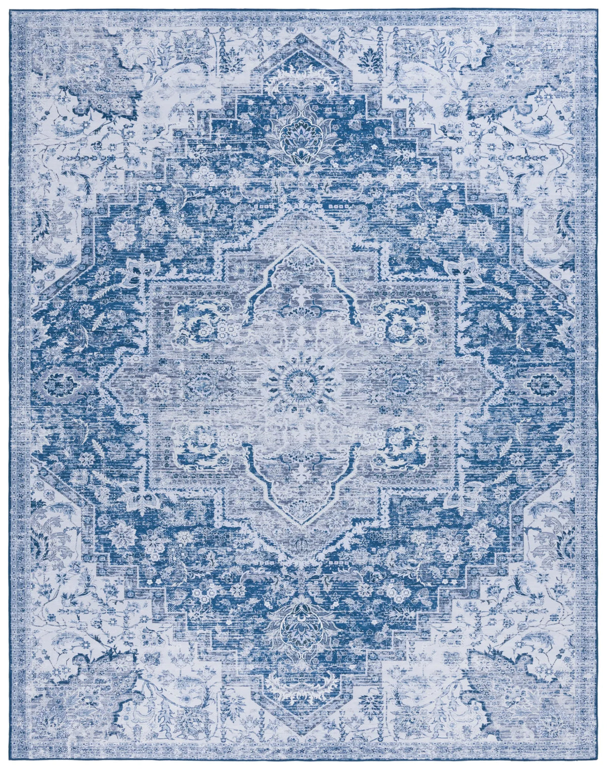 Safavieh Tucson 10'-0" x 14'-0" Rug in Navy / Grey