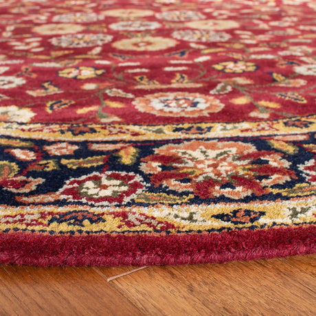 Safavieh Heritage 6'-0" x 6'-0" Rug in Red / Navy