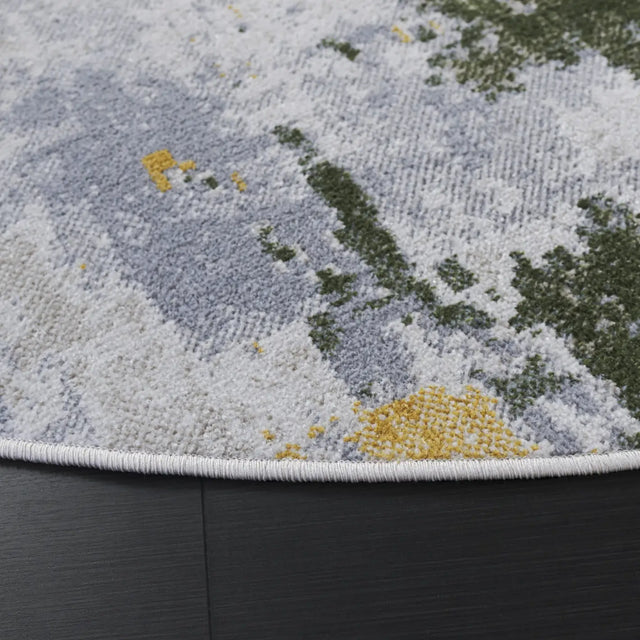 Safavieh Bayside 6'-7" x 6'-7" Rug in Green / Grey
