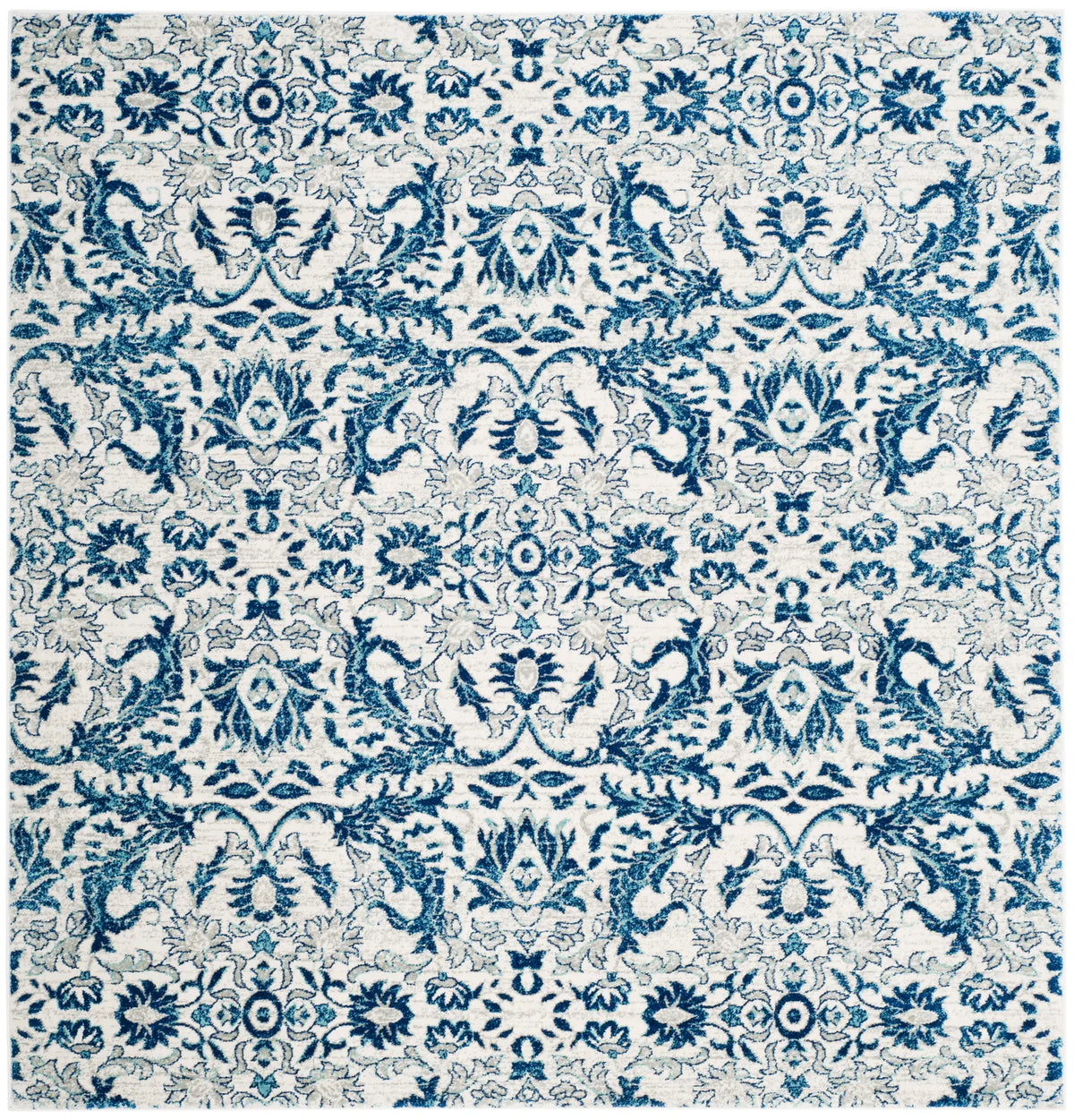 Safavieh Evoke 6'-7" x 6'-7" Rug in Ivory / Blue