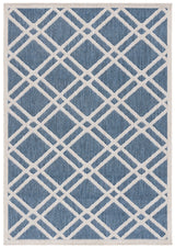 Safavieh Beach House 4'-0" x 6'-0" Rug in Blue / Ivory