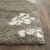 Safavieh Florida Shag 2'-3" x 9'-0" Rug in Smoke / Beige