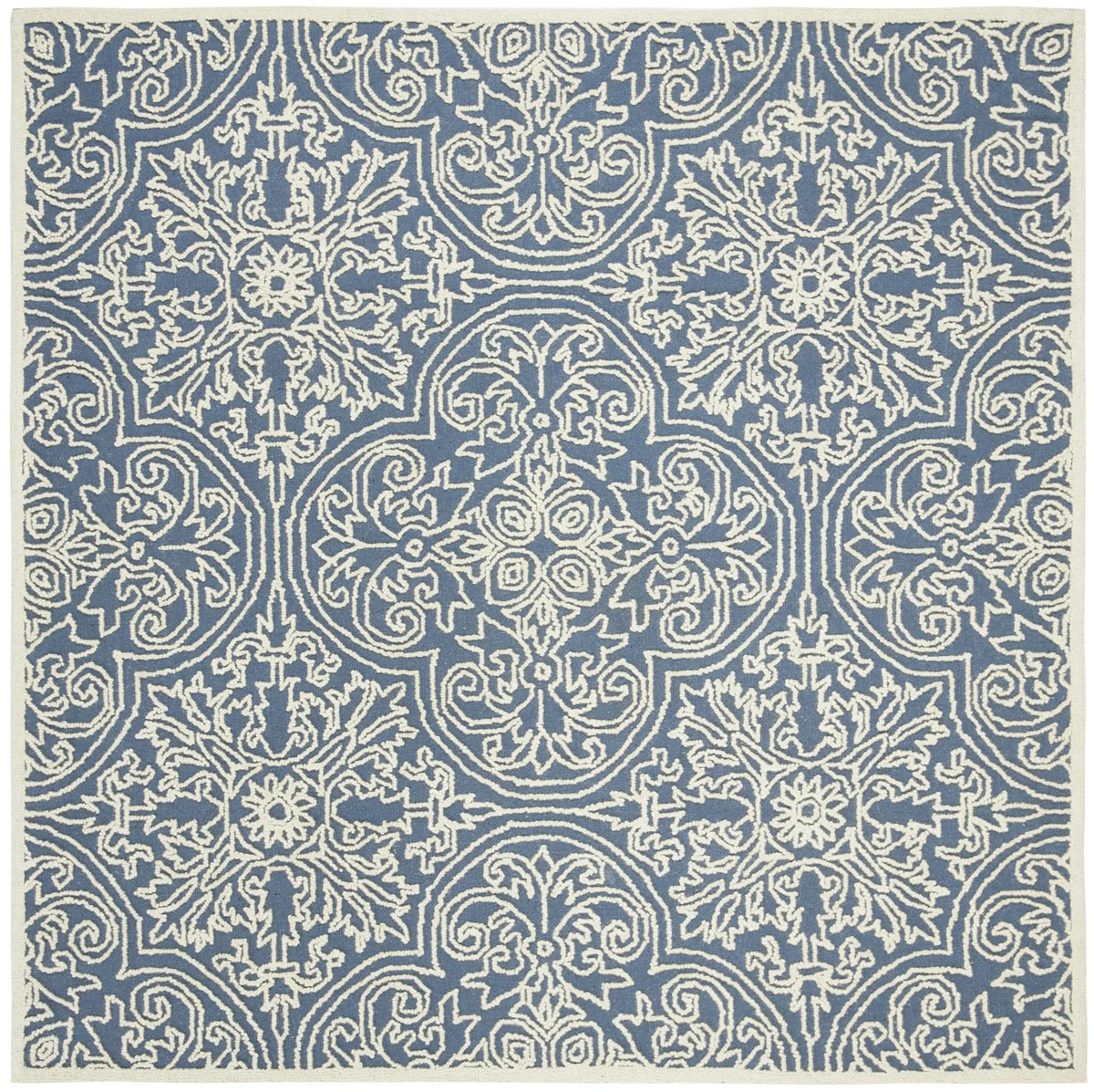 Safavieh Trace 6'-0" x 6'-0" Rug in Blue / Ivory