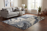Dynamic Rugs Eclipse 63436 Power Loomed Modern Grey/Cream Rug - Room