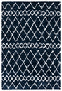 Safavieh Berber Shag 4'-0" x 6'-0" Rug in Navy / Ivory