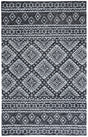 Safavieh Micro-Loop 4'-0" x 6'-0" Rug in Black / Ivory