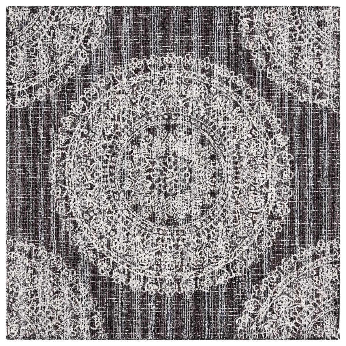 Safavieh Ebony 6'-0" x 6'-0" Rug in Brown / Ivory