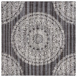 Safavieh Ebony 6'-0" x 6'-0" Rug in Brown / Ivory