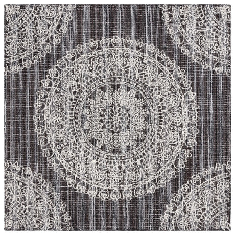 Safavieh Ebony 6'-0" x 6'-0" Rug in Brown / Ivory