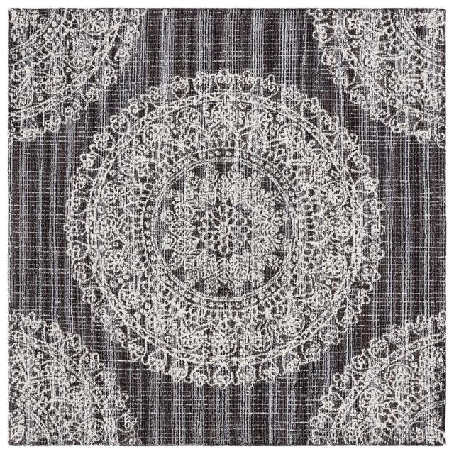 Safavieh Ebony 6'-0" x 6'-0" Rug in Brown / Ivory