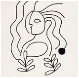 Safavieh Fifth Avenue 7'-0" x 7'-0" Rug in Ivory / Black