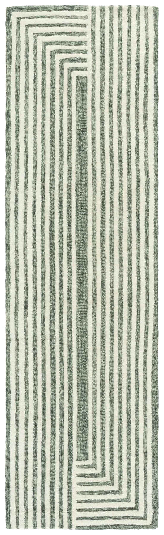 Safavieh Metro 2'-3" x 8'-0" Rug in Green / Ivory