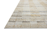 Loloi Roxie ROX-03 Contemporary Power Loomed Granite, Gold Rug - rug corner